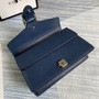 Gucci 400249 Dionysus small shoulder bag leather navy blue