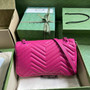 Gucci 443497 GG Marmont small matelassé shoulder bag Plum - Default Title - View 2