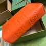 Gucci Jumbo GG pouch in black leather 739490 In Orange leather - Default Title - View 3