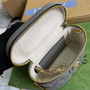 Gucci �?23770 GG Matelassé top handle mini bag Gray leather