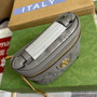 Gucci �?23770 GG Matelassé top handle mini bag Gray leather