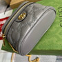 Gucci �?23770 GG Matelassé top handle mini bag Gray leather
