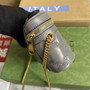 Gucci �?23770 GG Matelassé top handle mini bag Gray leather