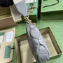 Gucci �?39709 GG Matelassé small shoulder bag in gray leather