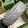 Gucci �?39709 GG Matelassé small shoulder bag in gray leather