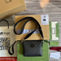 Gucci ‎723306 Messenger bag with Interlocking G Black Supreme canvas - W16cm x H13.5cm x D3.5cm / Black - View 1