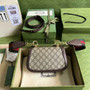 Gucci �?98643 Blondie mini bag in GG Supreme brown leather