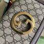 Gucci �?98643 Blondie mini bag in GG Supreme brown leather