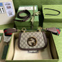 Gucci �?98643 Blondie mini bag in GG Supreme brown leather
