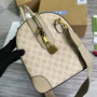 Gucci 724642 Savoy small duffle bag Beige and white GG Supreme canvas - Default Title - View 4