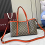 Gucci GG Emblem medium tote bag 815214 in orange fabric