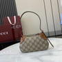 Gucci GG Emblem super mini shoulder bag 820696 in brown fabric