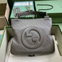 Gucci Blondie small tote bag in Brown lamé leather 751518