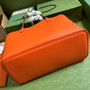 Gucci Jumbo GG large tote bag in orange leather 726755 - Default Title - View 3