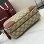 Gucci GG Emblem medium crossbody bag, 821160 in beige fabric
