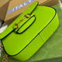 Gucci 675801 Horsebit 1955 lizard mini bag light green leather