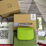 Gucci 675801 Horsebit 1955 lizard mini bag light green leather