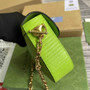 Gucci 675801 Horsebit 1955 lizard mini bag light green leather