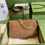 Gucci 699268 Blondie shoulder bag tan leather Nubuck - Default Title - View 2