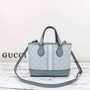 Gucci Ophidia mini tote bag 811716 in dusty blue leather - Default Title - View 4