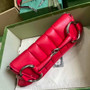 Gucci Horsebit Chain medium shoulder bag �?64255 in Red leather
