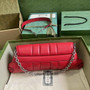 Gucci Horsebit Chain medium shoulder bag �?64255 in Red leather