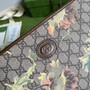 Gucci ‎GG pouch 672953 Beige and brown GG Supreme canvas - W30.5cm x H21cm x D1.5cm / Brown - View 5