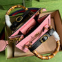 Gucci 702732 Diana mini tote bag Pink leather - Default Title - View 6