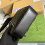 Gucci �?00431 GG embossed sling backpack black
