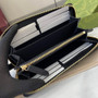 Gucci GG Emblem zip around wallet, 821803 in black leather
