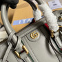 Gucci 715771 Mini canvas top handle bag Gray leather - W22cm x H15cm x D11cm / Gray - View 5
