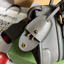 Gucci 715771 Mini canvas top handle bag Gray leather - W22cm x H15cm x D11cm / Gray - View 6
