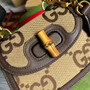 Gucci 686864 Bamboo 1947 jumbo GG mini bag Brown Leather - Default Title - View 6