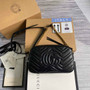 Gucci ‎447632 GG Marmont small matelassé shoulder bag Black - Default Title - View 2