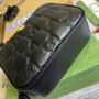 Gucci 702234 GG Matelassé leather shoulder bag Black