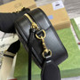 Gucci 702234 GG Matelassé leather shoulder bag Black