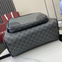 Gucci GG Emblem medium backpack ‎821159 in black fabric