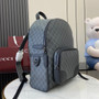 Gucci GG Emblem medium backpack ‎821159 in black fabric
