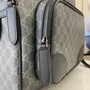 Gucci GG Emblem medium backpack �?21159 in black fabric
