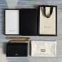 Gucci ‎497985 GG Marmont mini chain bag Black leather Gold - 8"W x 5"H x 1.5"D / Black - View 9