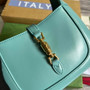 Gucci 637091 Jackie 1961 mini shoulder bag Blue leather