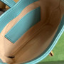 Gucci 637091 Jackie 1961 mini shoulder bag Blue leather