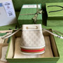 Gucci ‎‎‎550620 Ophidia mini GG bucket bag white leather - Default Title - View 2