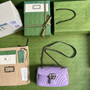 Gucci 443497 GG Marmont small matelassé shoulder bag Purple