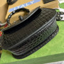 Gucci 675797 Bamboo1947 small top handle bag Crocodile Black - Default Title - View 7
