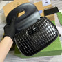 Gucci 675797 Bamboo1947 small top handle bag Crocodile Black