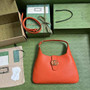 Gucci 726274 Aphrodite medium shoulder bag Orange soft leather - Default Title - View 3