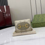 Gucci Horsebit 1955 card case wallet, 621887 in gray leather - Default Title - View 1