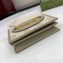 Gucci Horsebit 1955 card case wallet, 621887 in gray leather - Default Title - View 4