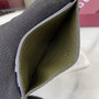 Gucci GG Jumbo card case 812681 in dark green leather